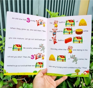 bộ truyện tranh tư duy hình ảnh tiếng anh - look and tell fairy tales 1-2-3-4 (hear it - see it - say it) (bộ 4 cuốn)