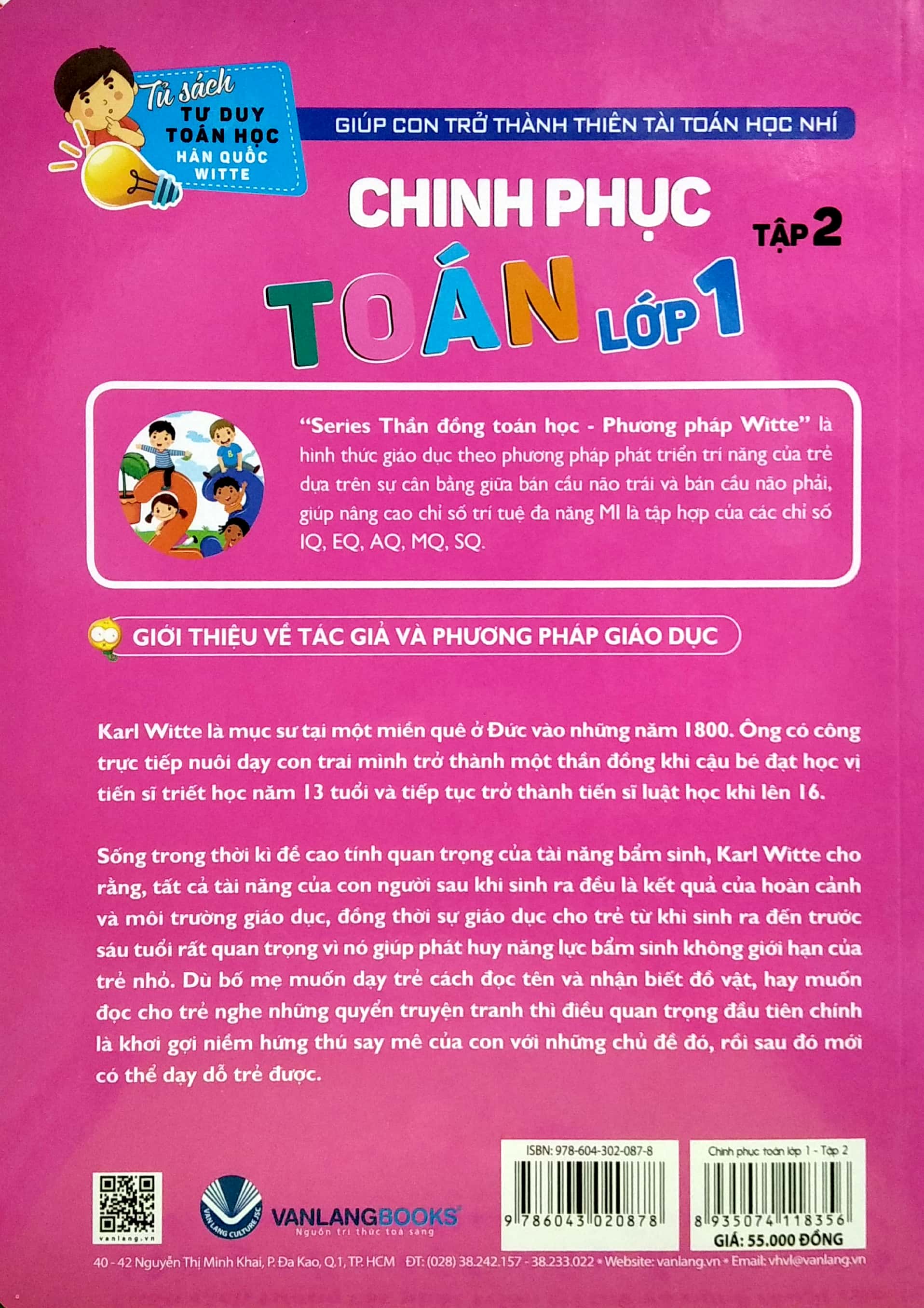 bộ tư duy toán học hàn quốc - chinh phục toán lớp 1 - tập 2