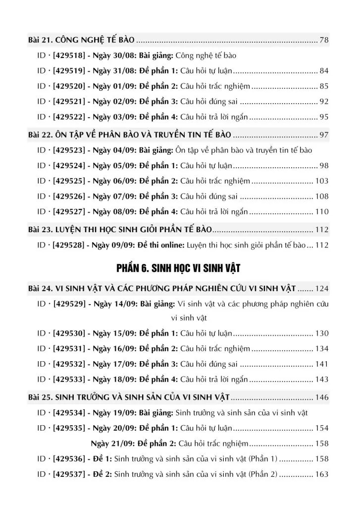 Bộ Tự Học Sinh Học 10 - Tập 2
