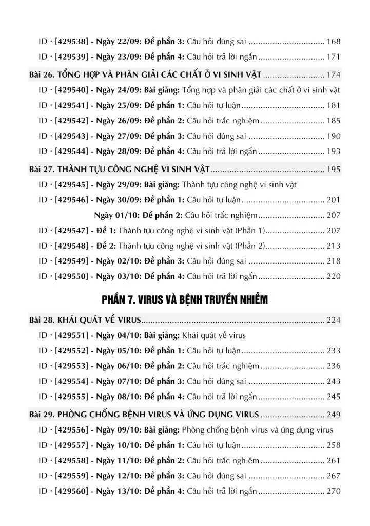 Bộ Tự Học Sinh Học 10 - Tập 2