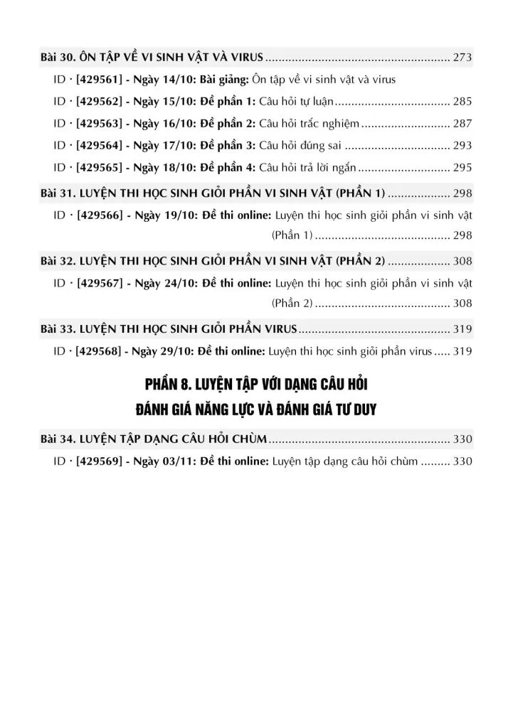 Bộ Tự Học Sinh Học 10 - Tập 2