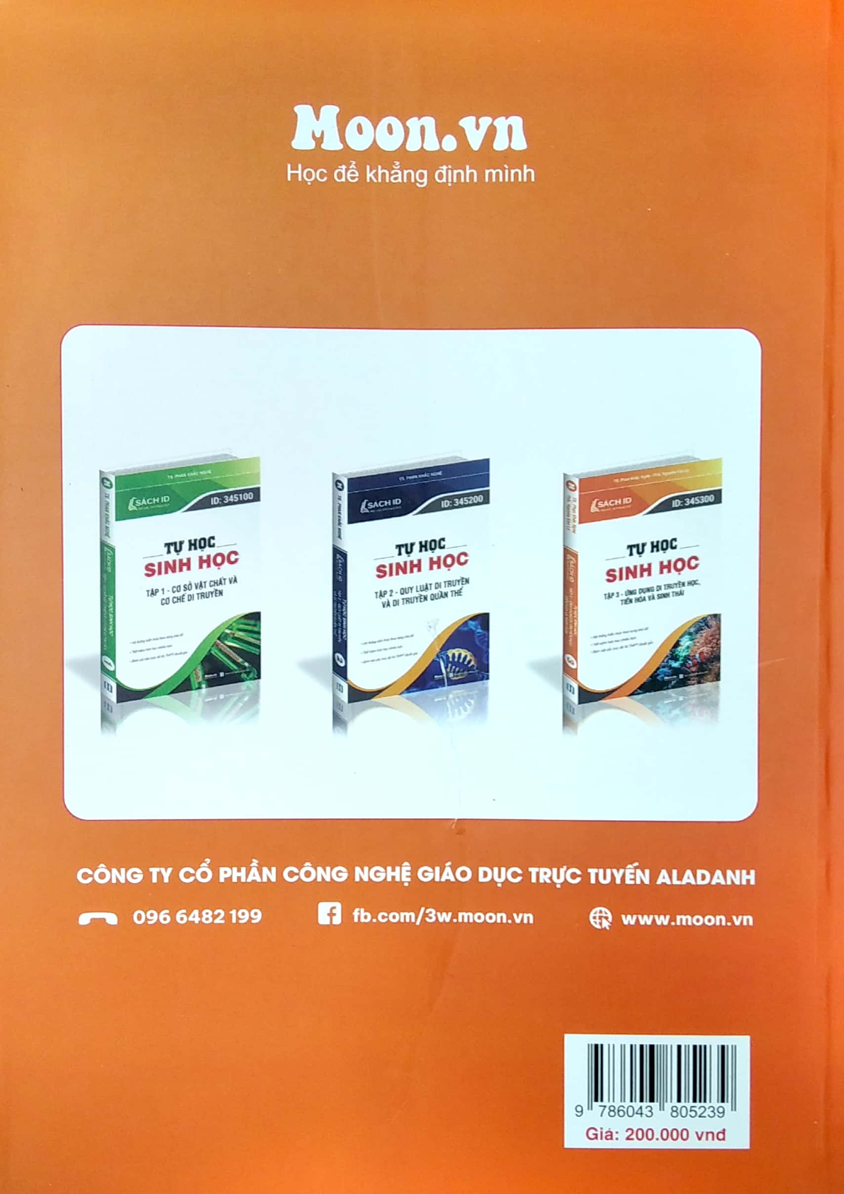 Bo
						
										
										Tu Hoc Sinh Hoc Tap 3: Ung Dung Di Truyen Hoc, Tien Hoa Va Sinh Thai