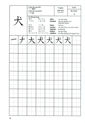 bộ tự học viết tiếng nhật - 200 chữ kanji căn bản (tập 2)