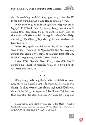 bộ từ làng sen đến bến nhà rồng