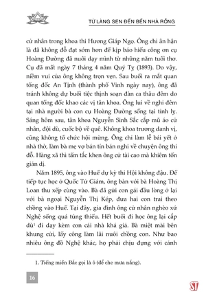 bộ từ làng sen đến bến nhà rồng