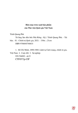 bộ từ làng sen đến bến nhà rồng