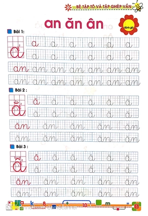bộ tủ sách bé vào lớp 1 - bé tập tô và tập ghép vần (tập 2)