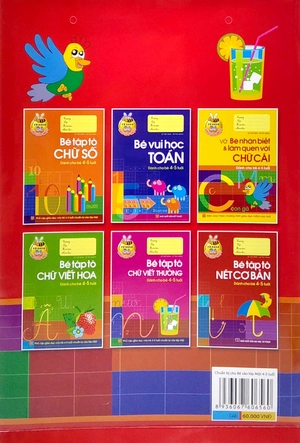bộ tủ sách bé vào lớp một - chuẩn bị cho bé vào lớp 1 (dành cho bé 4-5 tuổi) (bộ túi 6 cuốn)