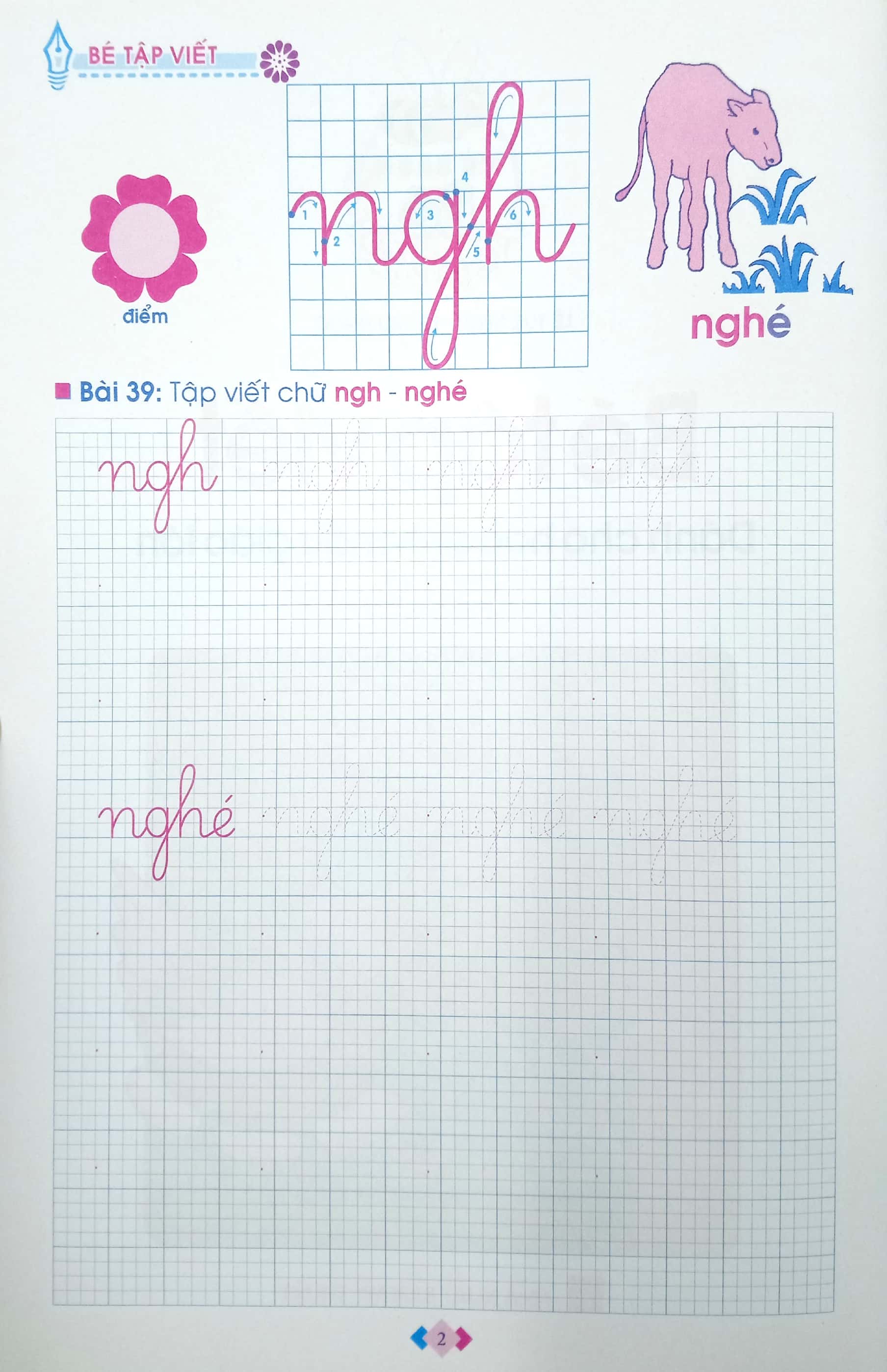 bộ tủ sách cho bé vào lớp 1 - bé tập viết - dành cho học sinh mẫu giáo lớn (tập 2)