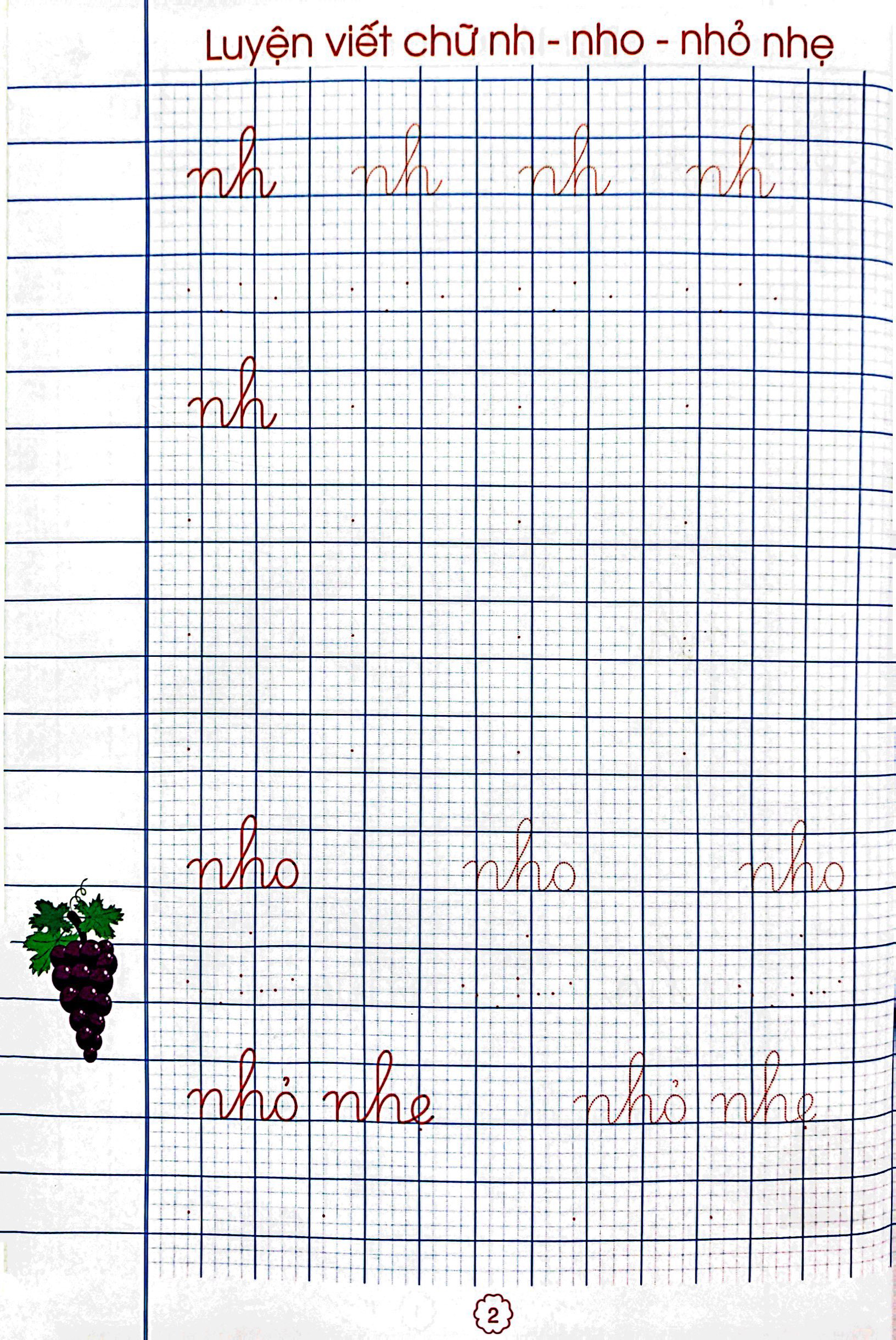bộ tủ sách luyện chữ của bé - luyện viết chữ cái - tập 2