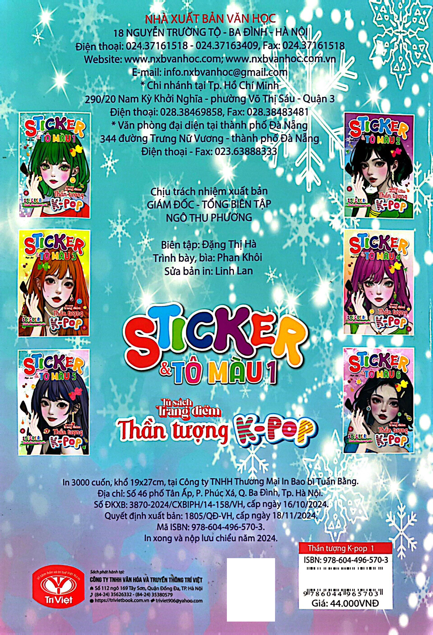 Bộ Tủ Sách Trang Điểm Thần Tượng K-Pop - Sticker Và Tô Màu - Tập 1