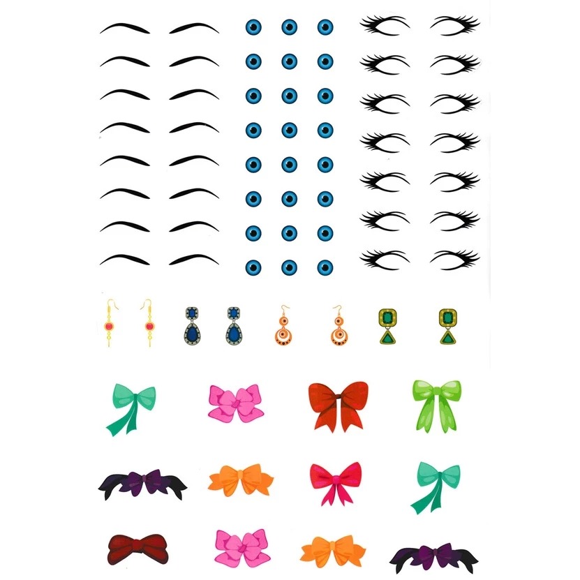 Bo
						
										
										Tu Sach Trang Diem - Than Tuong K-Pop - Tap 1 - Sticker Hinh Dan Trong Suot