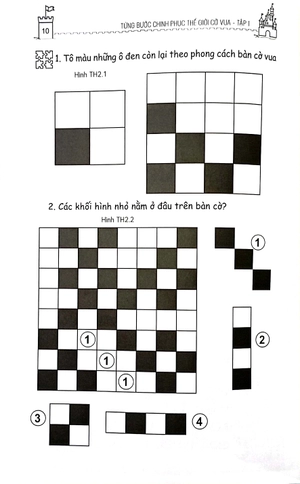 bộ từng bước chinh phục thế giới cờ vua - bài tập thực hành (tập 1) (tái bản2023)