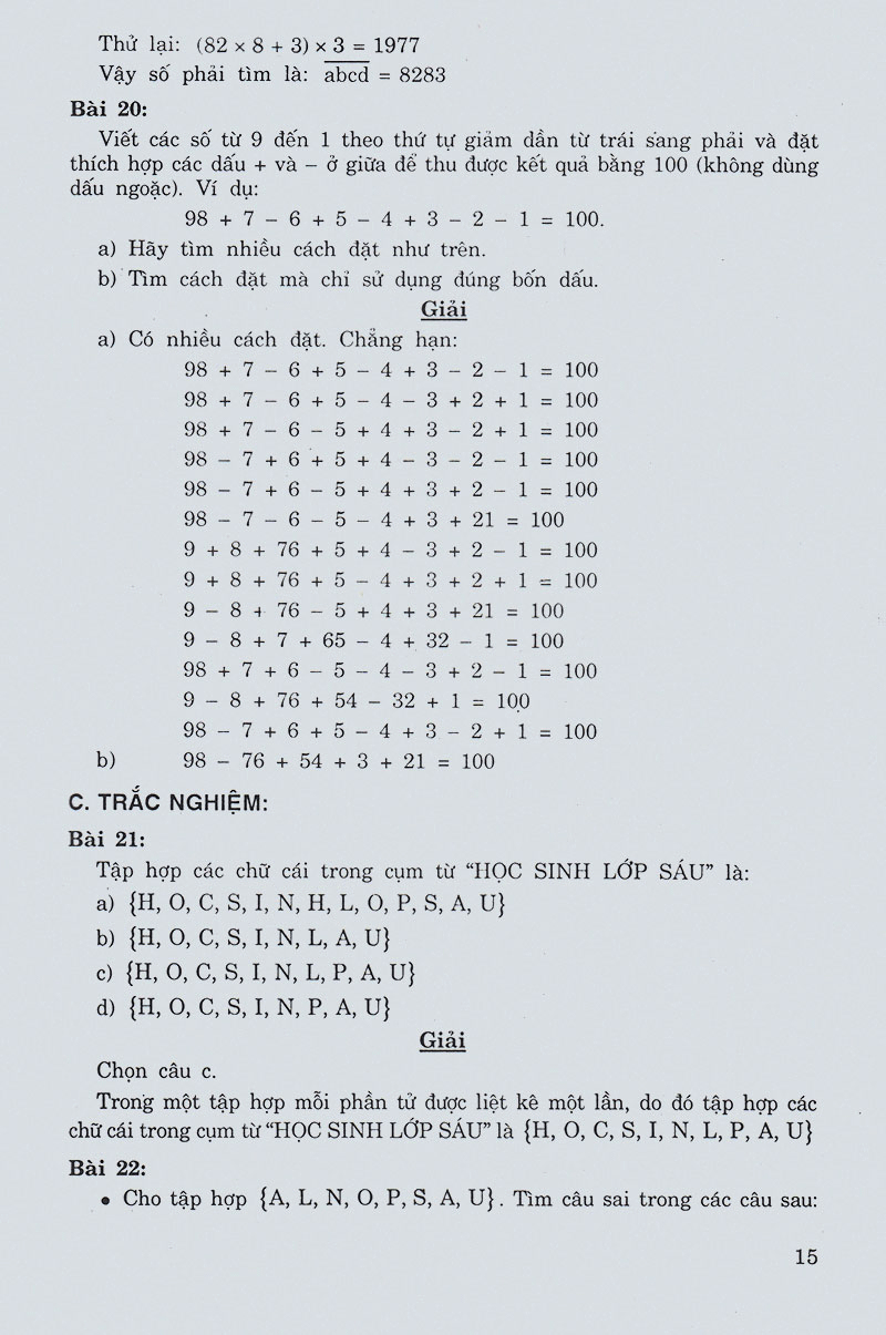 bộ tuyển tập các bài toán hay và khó 6 (tái bản 2020)