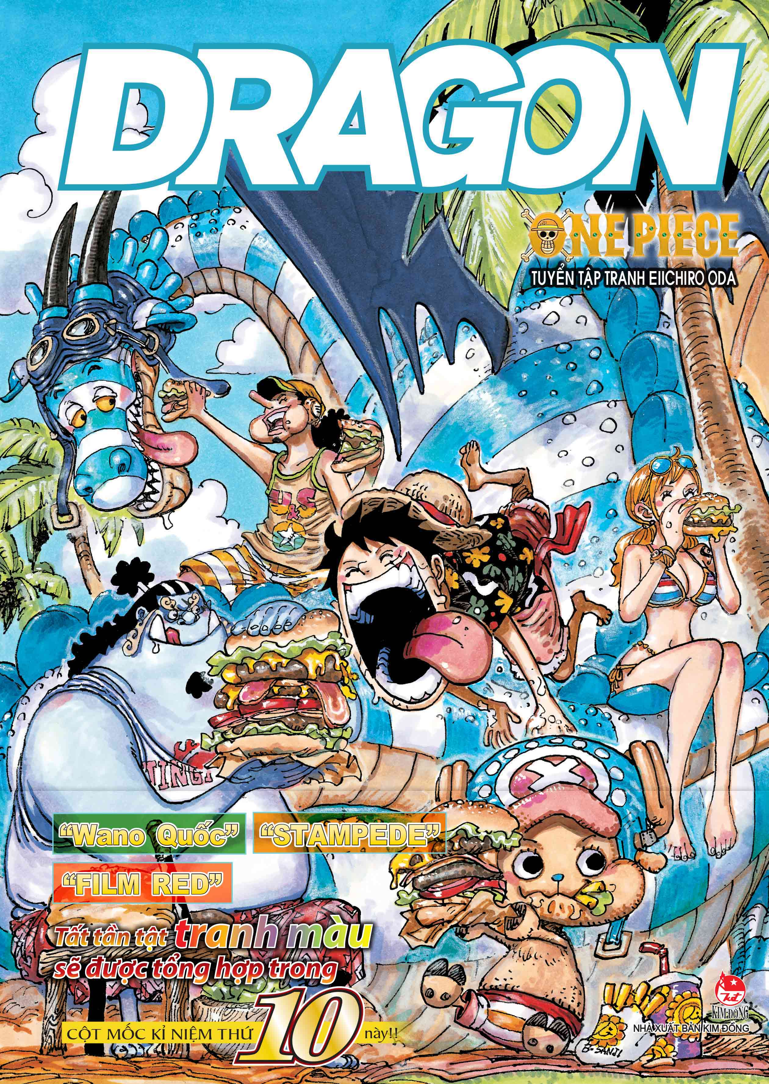 Bo
						
										
										Tuyen Tap Tranh Eiichiro Oda - One Piece - Color Walk - Tap 10 - Dragon - Tang Kem Postcard + Poster