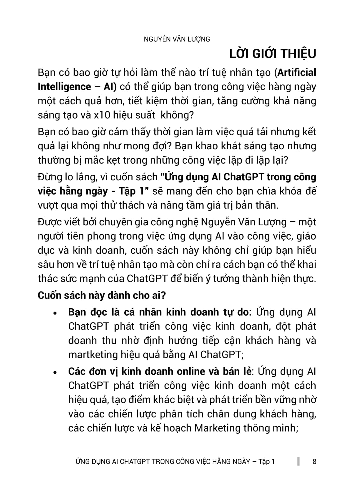 Bo
						
										
										Ung Dung Chat GPT-AI Trong Cong Viec Hang Ngay - Tap 1 - X10 Hieu Suat Voi Tri Tue Nhan Tao (Tai Ban 2025)