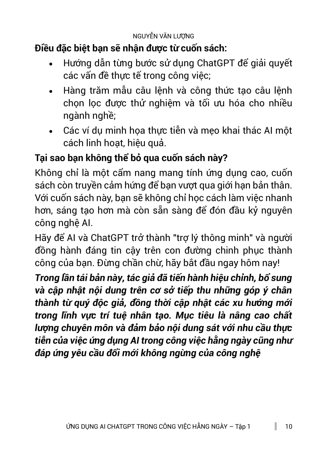 Bo
						
										
										Ung Dung Chat GPT-AI Trong Cong Viec Hang Ngay - Tap 1 - X10 Hieu Suat Voi Tri Tue Nhan Tao (Tai Ban 2025)