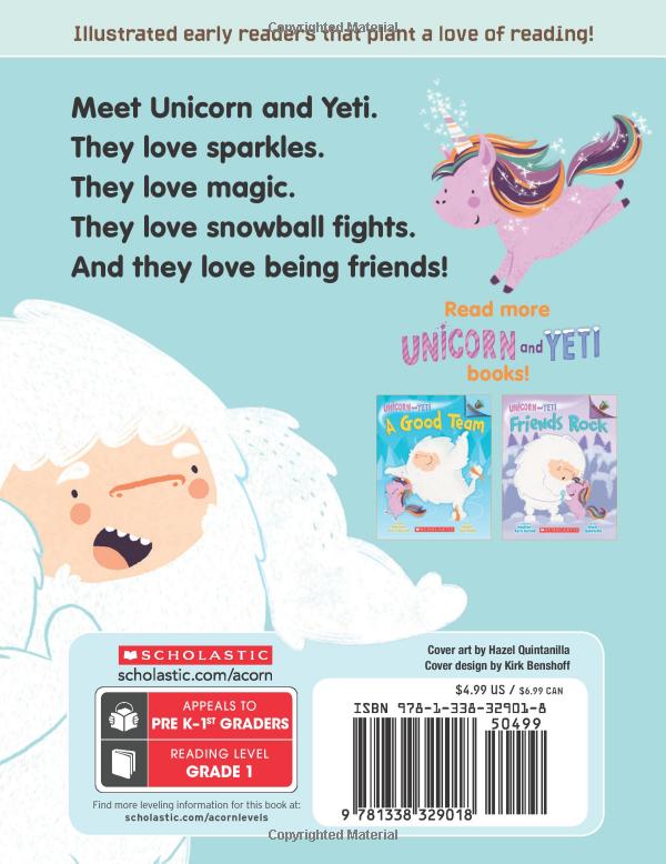 bộ unicorn and yeti #1: sparkly new friends