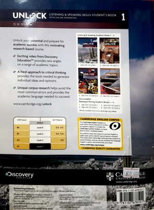 bộ unlock level 1 listening and speaking skills student's book and online workbook: level 1