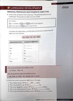 bộ unlock level 1 listening and speaking skills student's book and online workbook: level 1