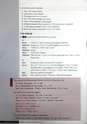 bộ unlock level 1 listening and speaking skills student's book and online workbook: level 1