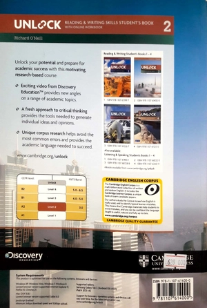 bộ unlock level 2 reading and writing skills student's book and online workbook: level 2