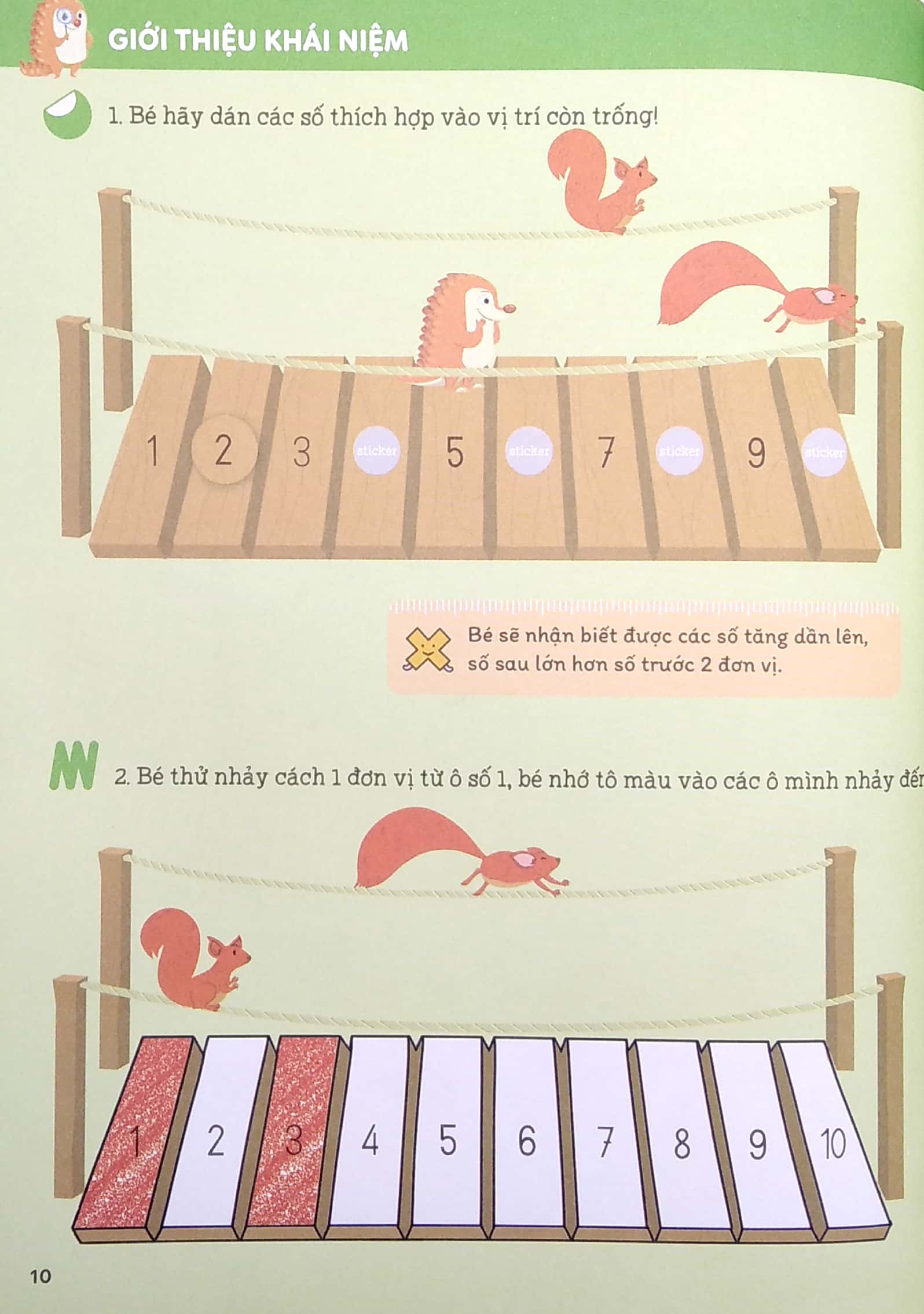 bộ ươm mầm giỏi toán từ mẫu giáo - mẫu giáo 5 - vui học trục số và hình khối