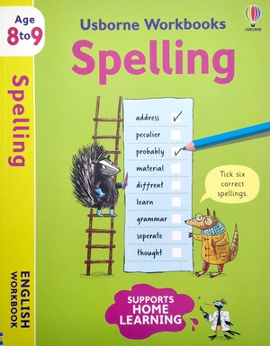bộ usborne workbooks spelling 8-9