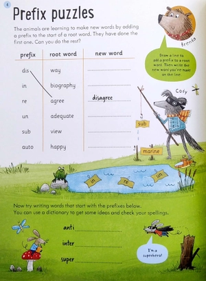 bộ usborne workbooks spelling 8-9