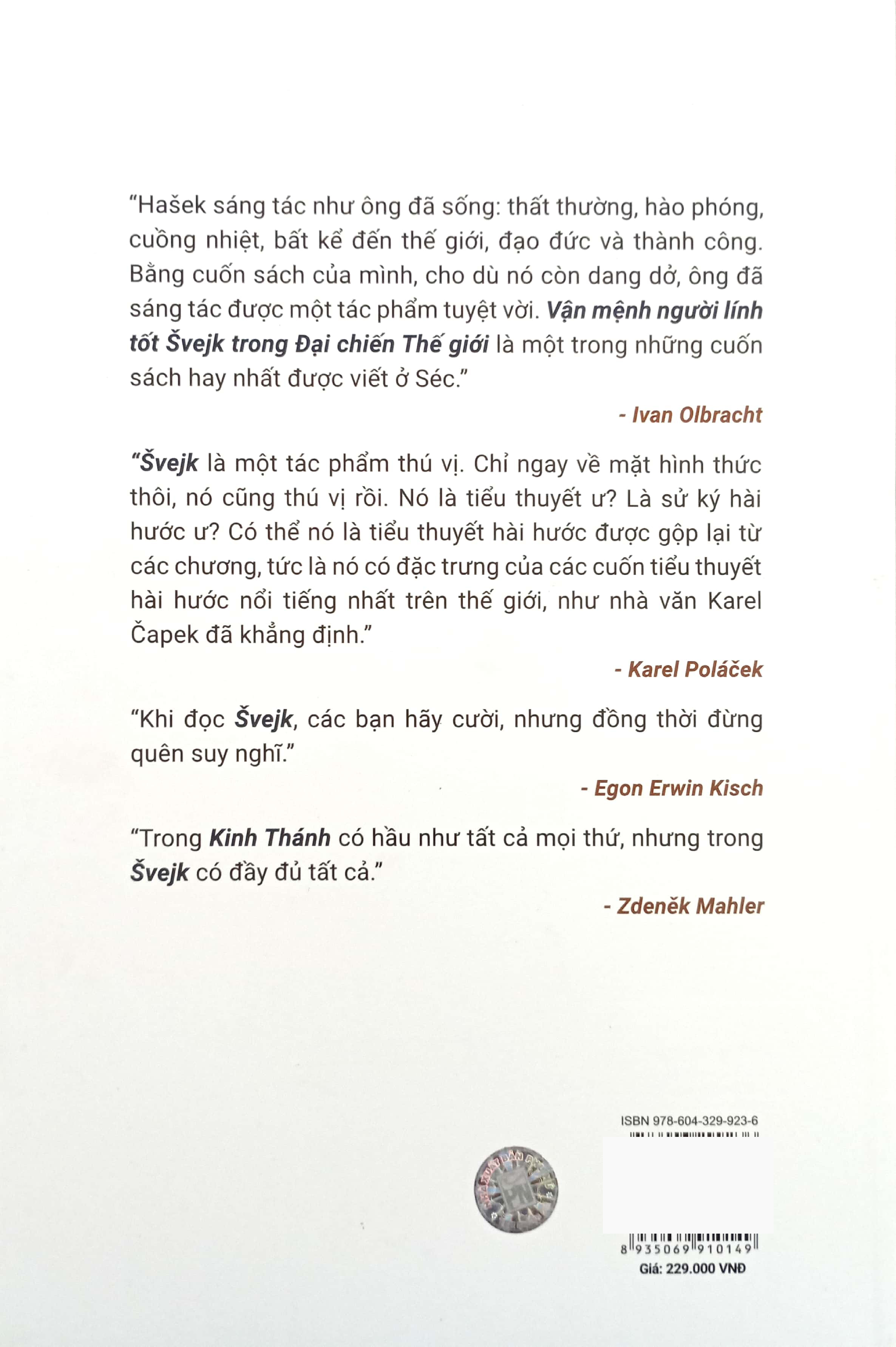 Bo
						
										
										Van Menh Nguoi Linh Tot Svejk Trong Dai Chien The Gioi - Tap III-IV