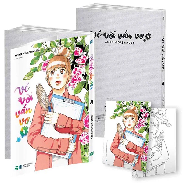 bộ vẽ vời vẩn vơ - tập 4 - tặng kèm postcard 2 mặt (1 mặt tô màu)