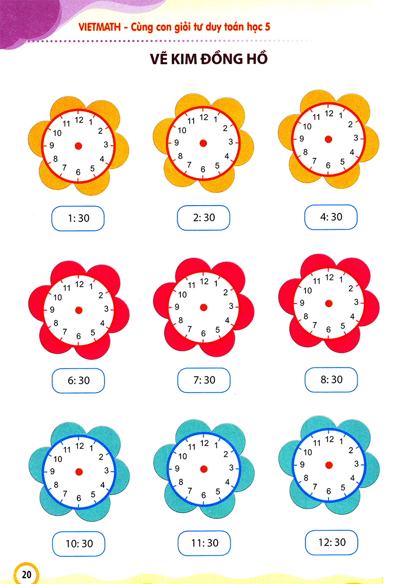 bộ vietmath - cùng con giỏi tư duy toán học - tập 5 (tái bản 2020)