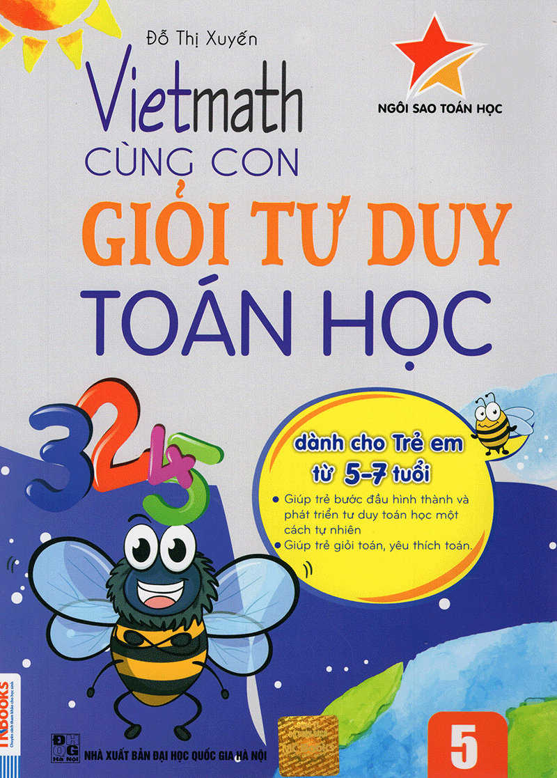bộ vietmath - cùng con giỏi tư duy toán học - tập 5 (tái bản 2020)