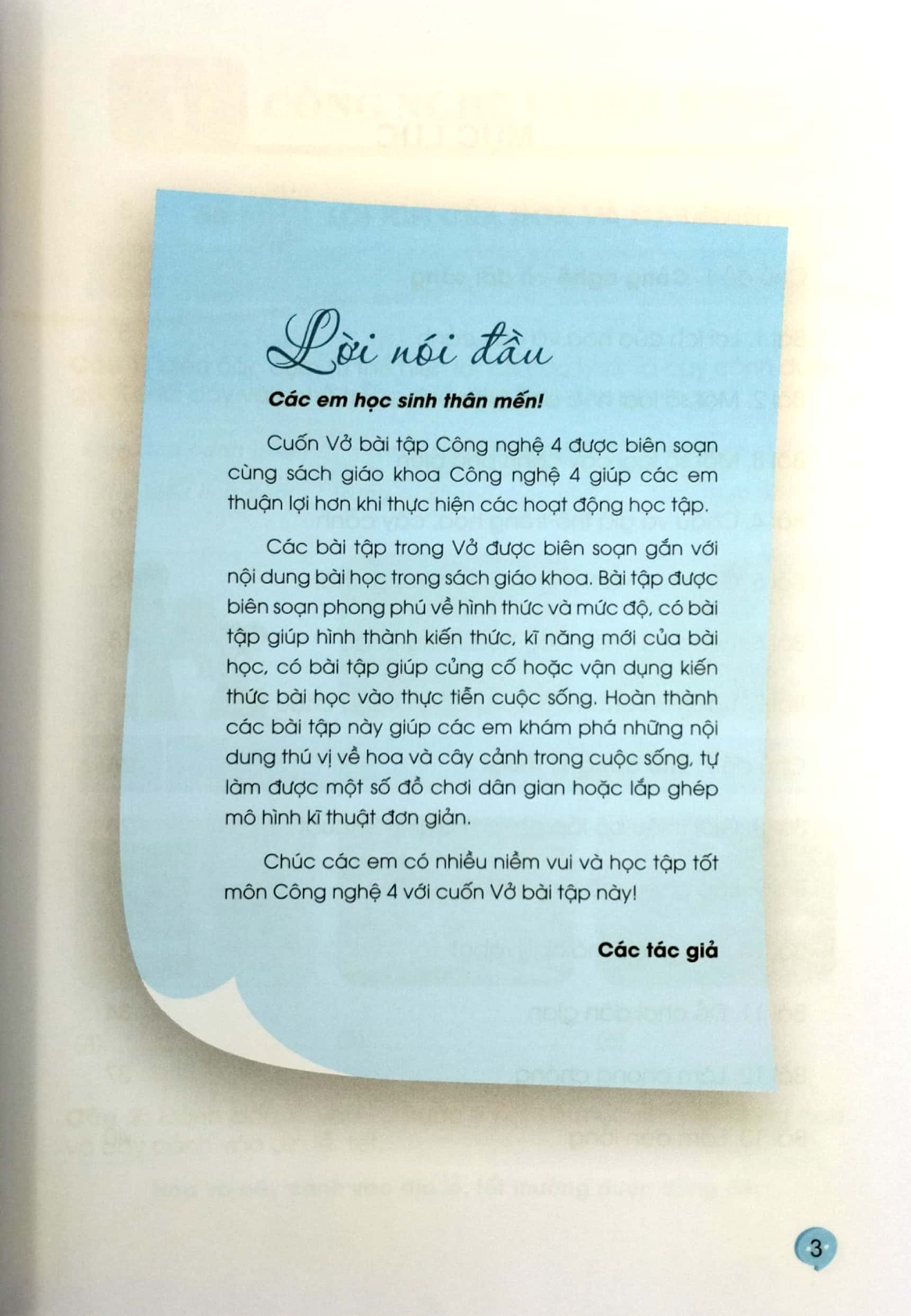 bộ vở bài tập công nghệ 4 (cánh diều) (chuẩn)