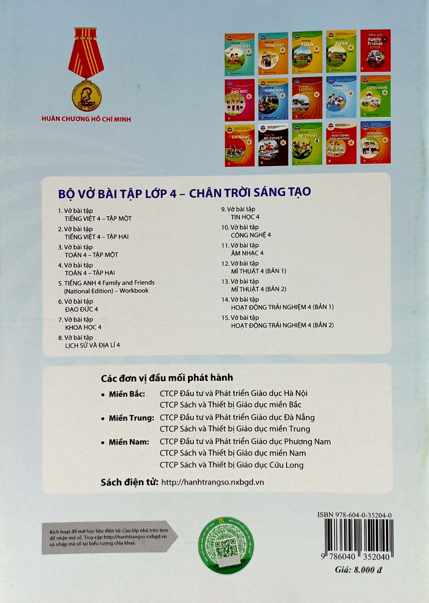 bộ vở bài tập công nghệ 4 (chân trời) (chuẩn)