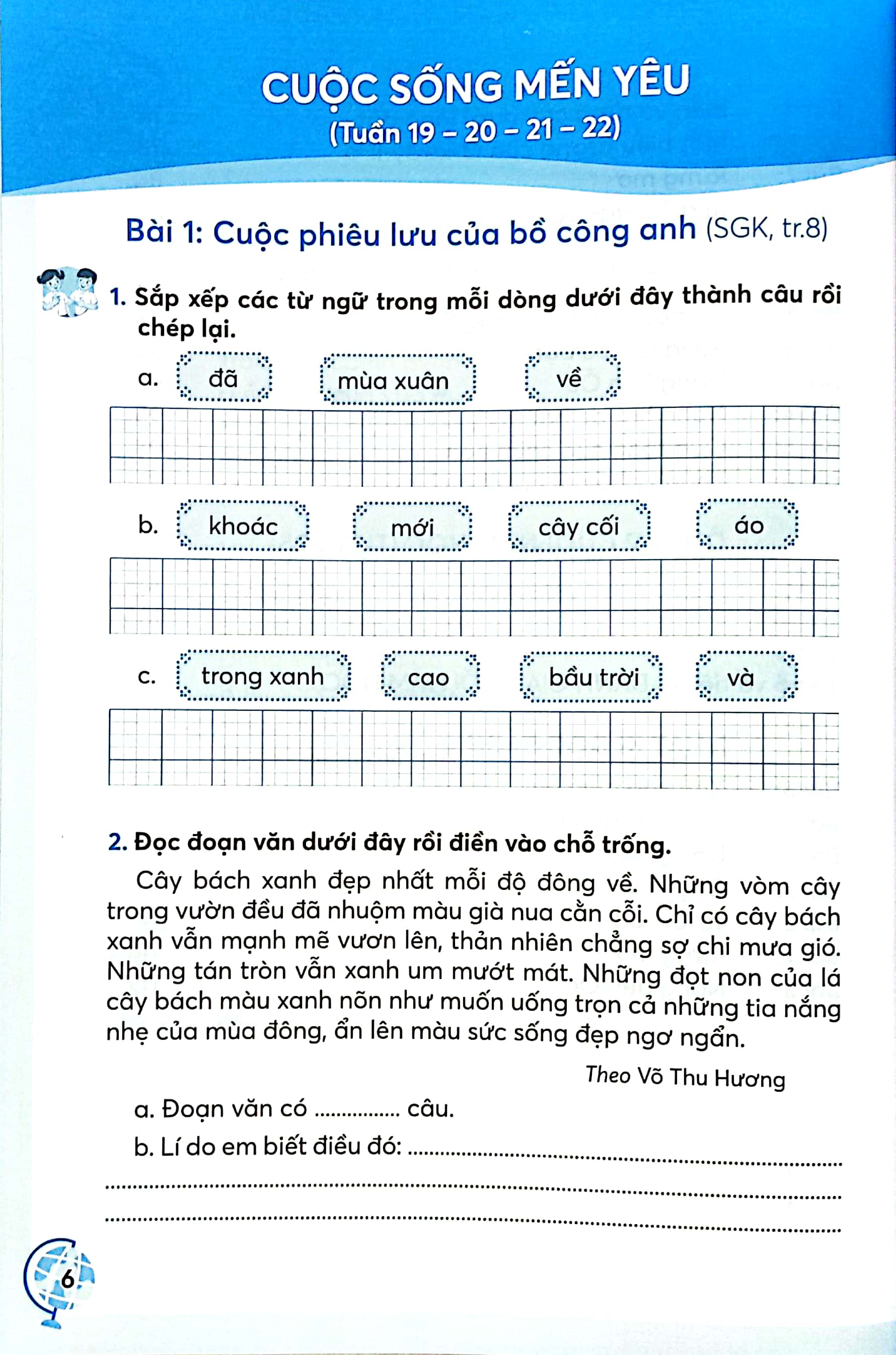bộ vở bài tập tiếng việt 4 - tập 2 (chân trời sáng tạo) (chuẩn)