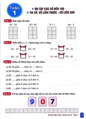 bộ vở bài tập toán nâng cao 2 - tập 1 (tái bản 2023)