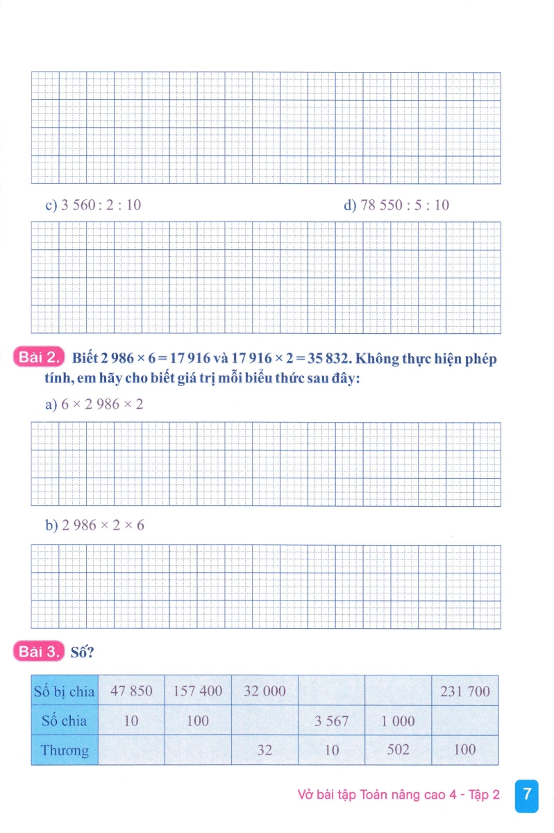 Bo
						
										
										Vo Bai Tap Toan Nang Cao 4 - Tap 2 (Theo Chuong Trinh GDPT Moi)
