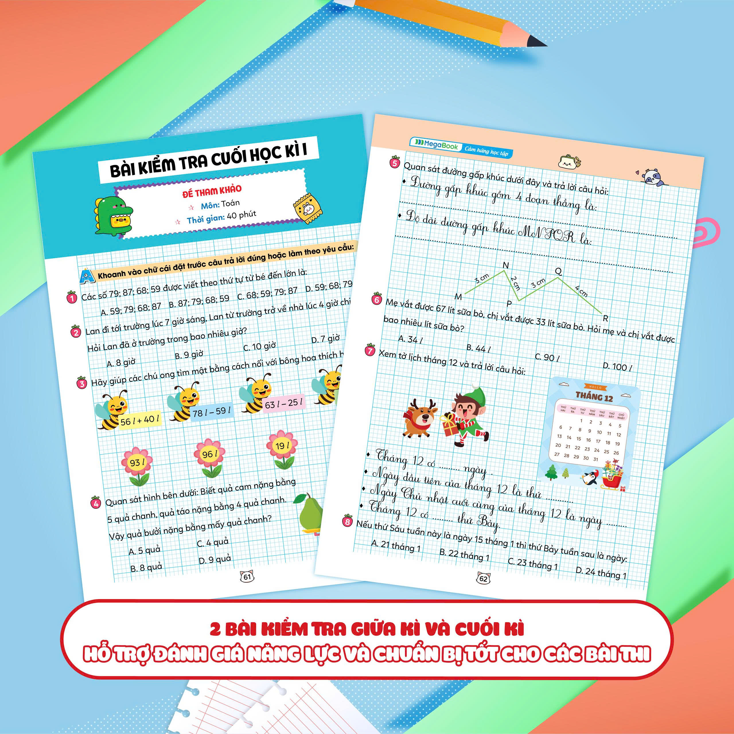 Bộ Vở Bài Tập Toán Tăng Cường 2 - Tập 1