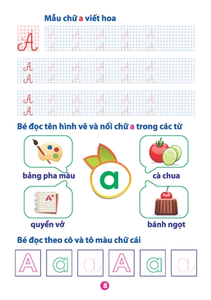 bộ vở bé làm quen với chữ cái - tập 1 (dành cho bé từ 5 - 6 tuổi) (tái bản)