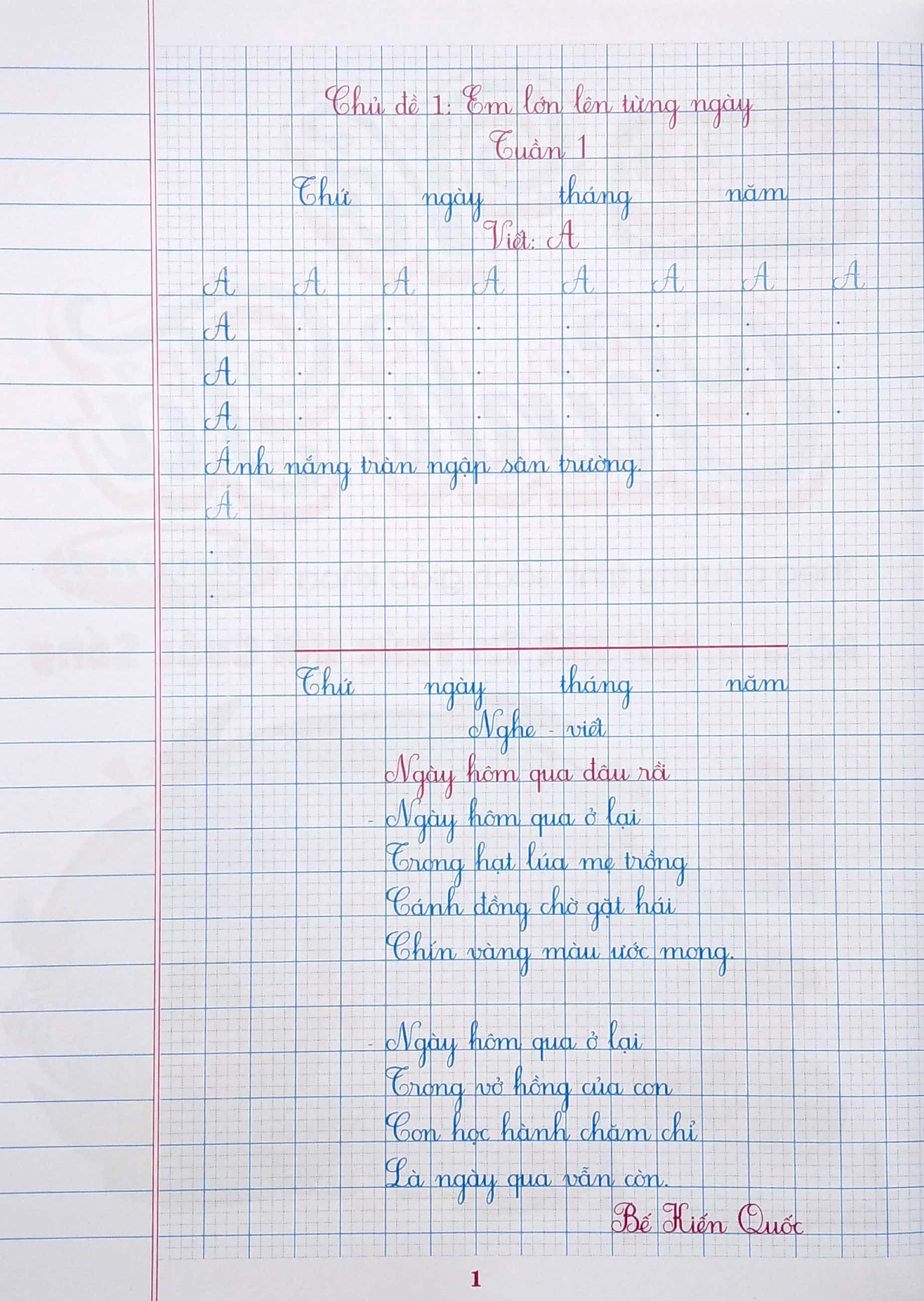 bộ vở chính tả lớp 2 - quyển 1 (theo kết nối tri thức với cuộc sống)