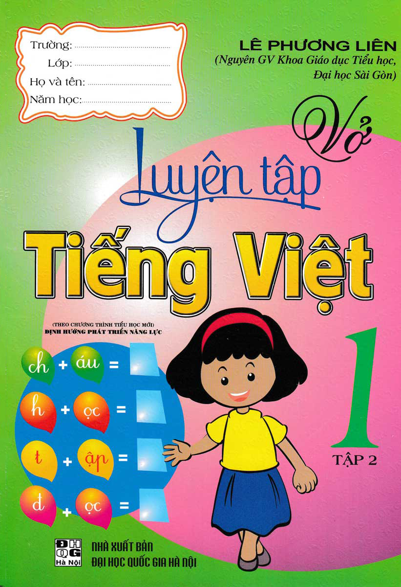 bộ vở luyện tập tiếng việt 1 - tập 2