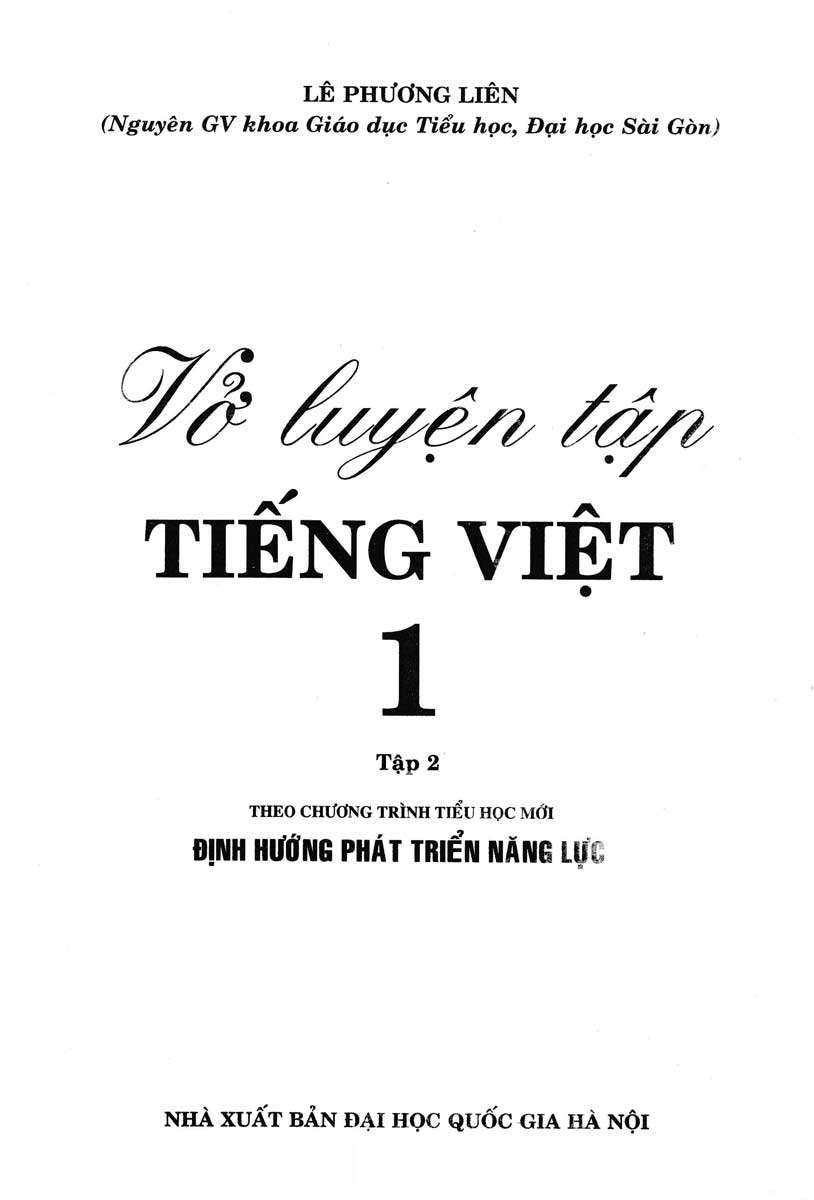 bộ vở luyện tập tiếng việt 1 - tập 2