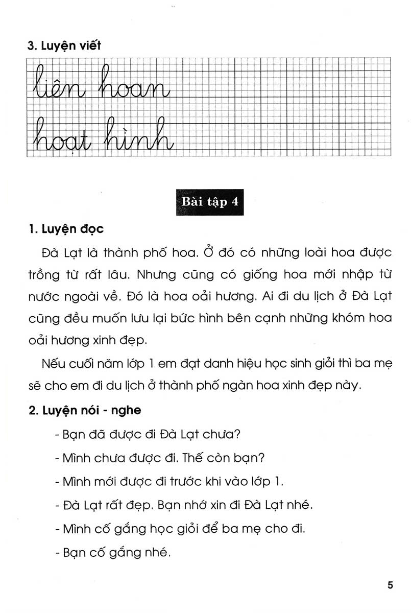 bộ vở luyện tập tiếng việt 1 - tập 2