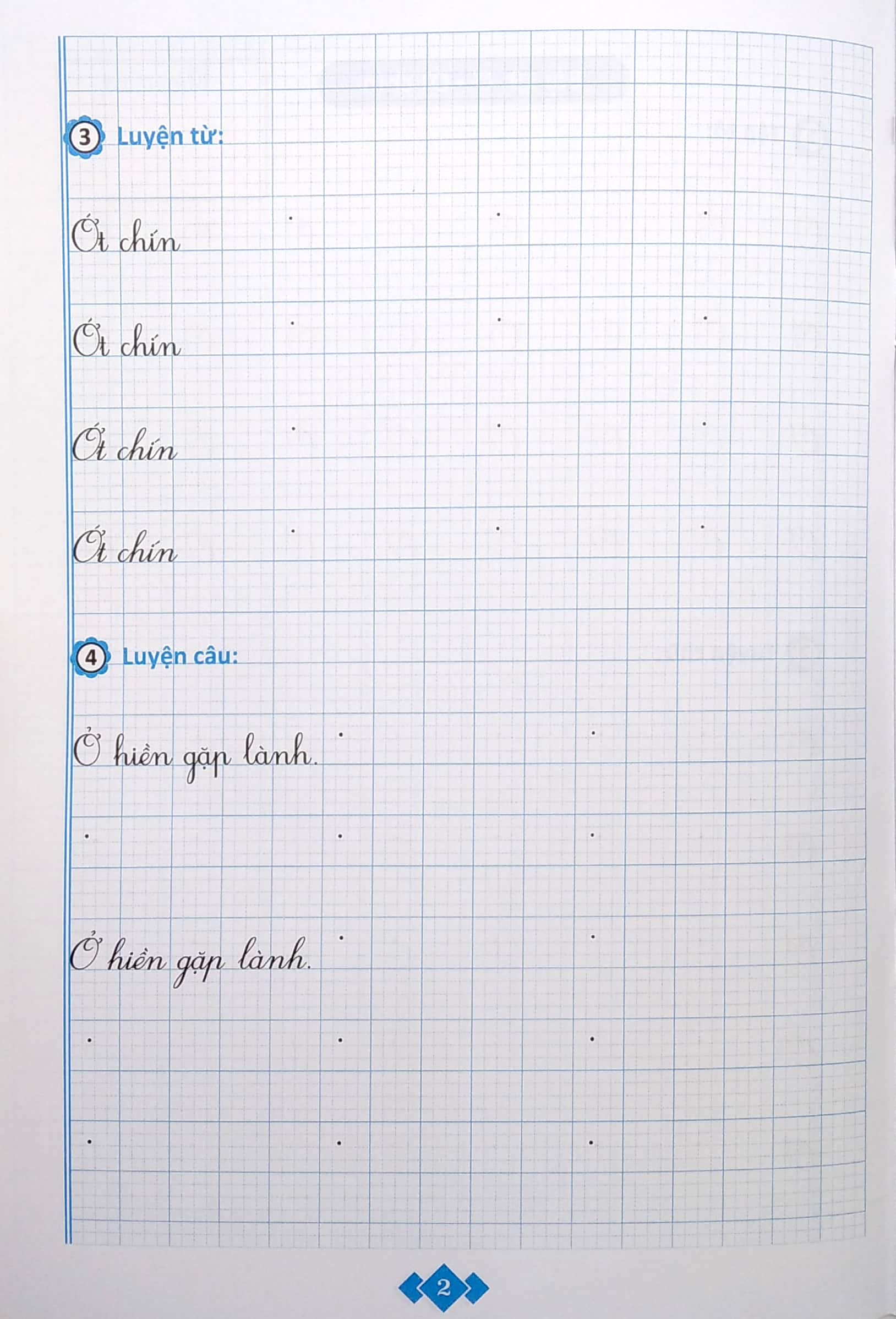 bộ vở luyện viết chữ đẹp lớp 2 - tập 2 (biên soạn theo chương trình sách giáo khoa mới)