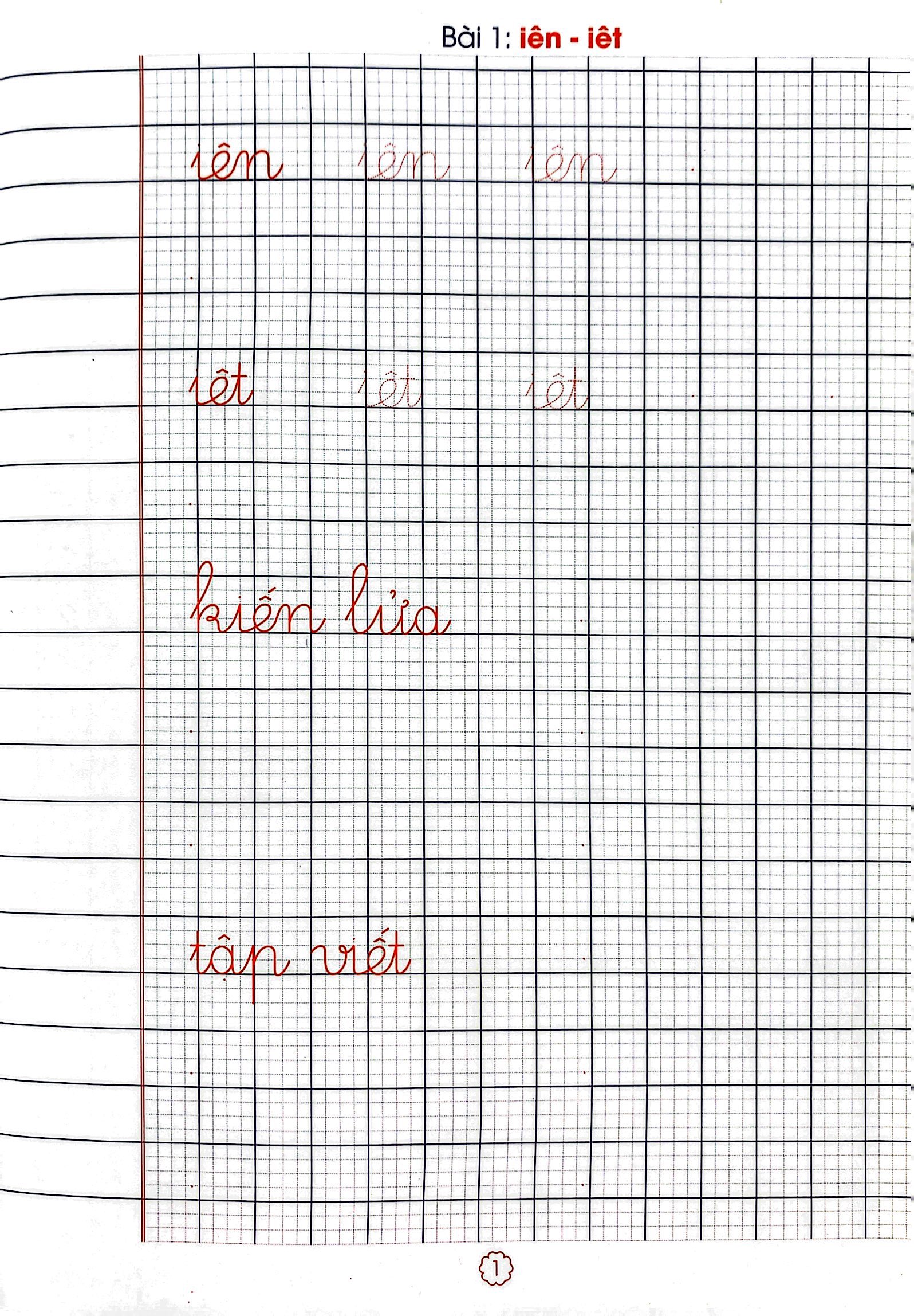 bộ vở luyện viết lớp 1 - quyển 3 (cánh diều)