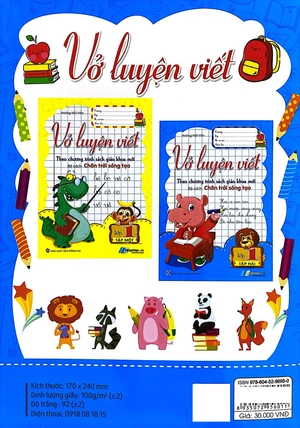 bộ vở luyện viết lớp 1 - tập 2 (bộ sách: chân trời sáng tạo)