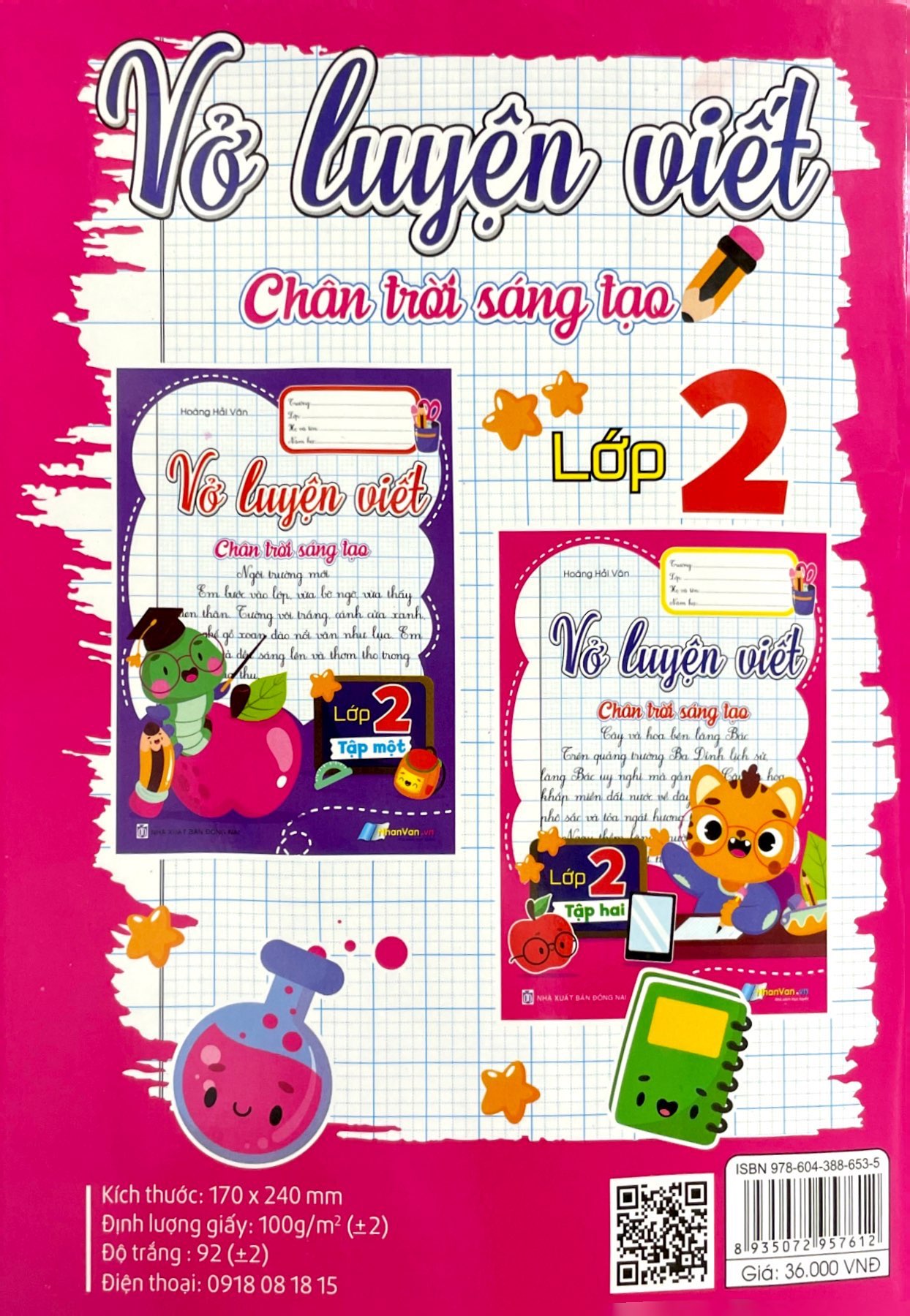 bộ vở luyện viết lớp 2 - tập 2 (chân trời sáng tạo)