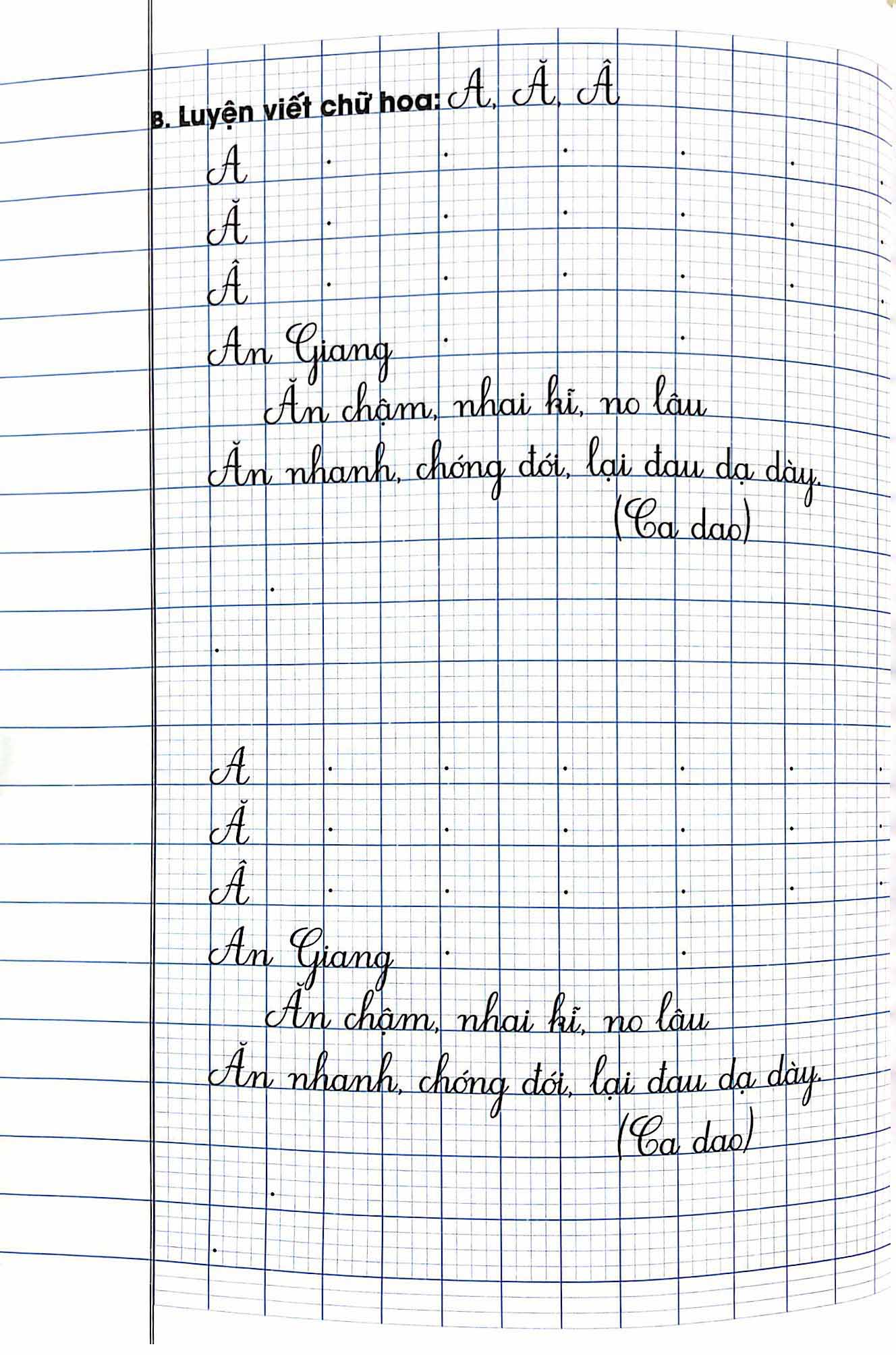 bộ vở luyện viết lớp 3 - tập 1 (chân trời sáng tạo)