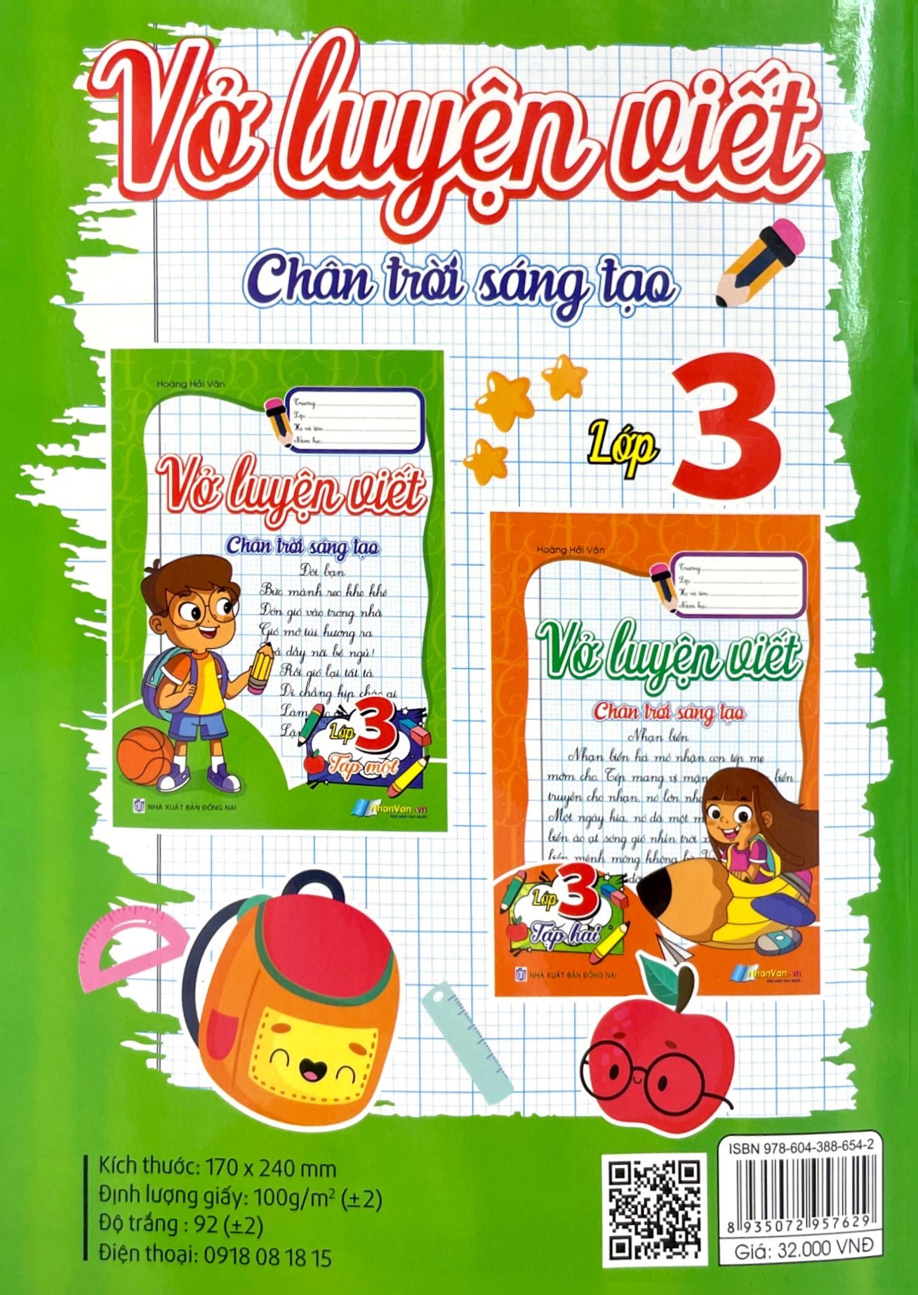 bộ vở luyện viết lớp 3 - tập 1 (chân trời sáng tạo)